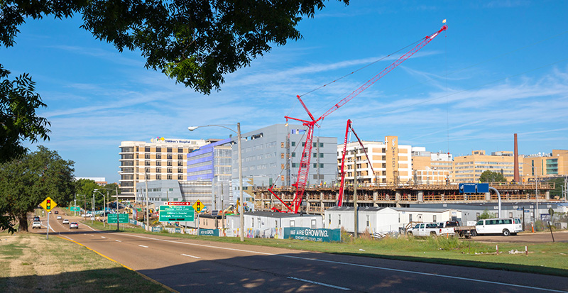 Construction of the $180 million children’s hospital expansion is progressing on schedule toward a fall 2020 opening.